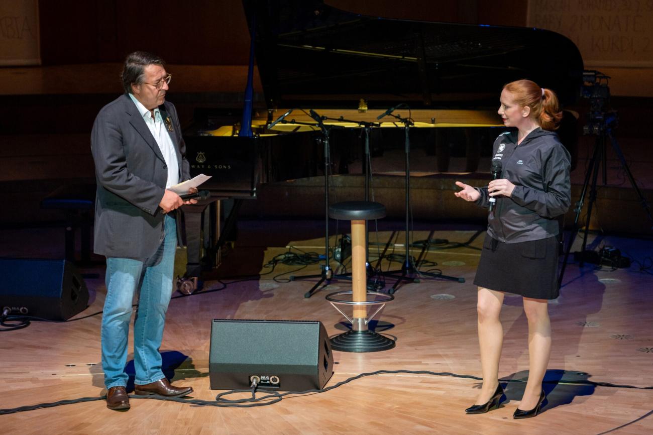 Save Our Souls 2020 in der Kölner Philharmonie mit Hans Mörtter und Daniela Neuendorf / Foto: Simin Kianmehr