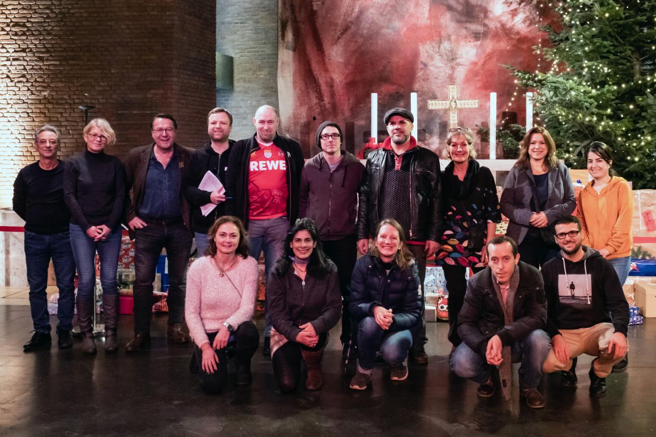 Lutherkirche-Team am Ausgabetag der Weihnachtsaktion / Foto: Simin Kianmehr